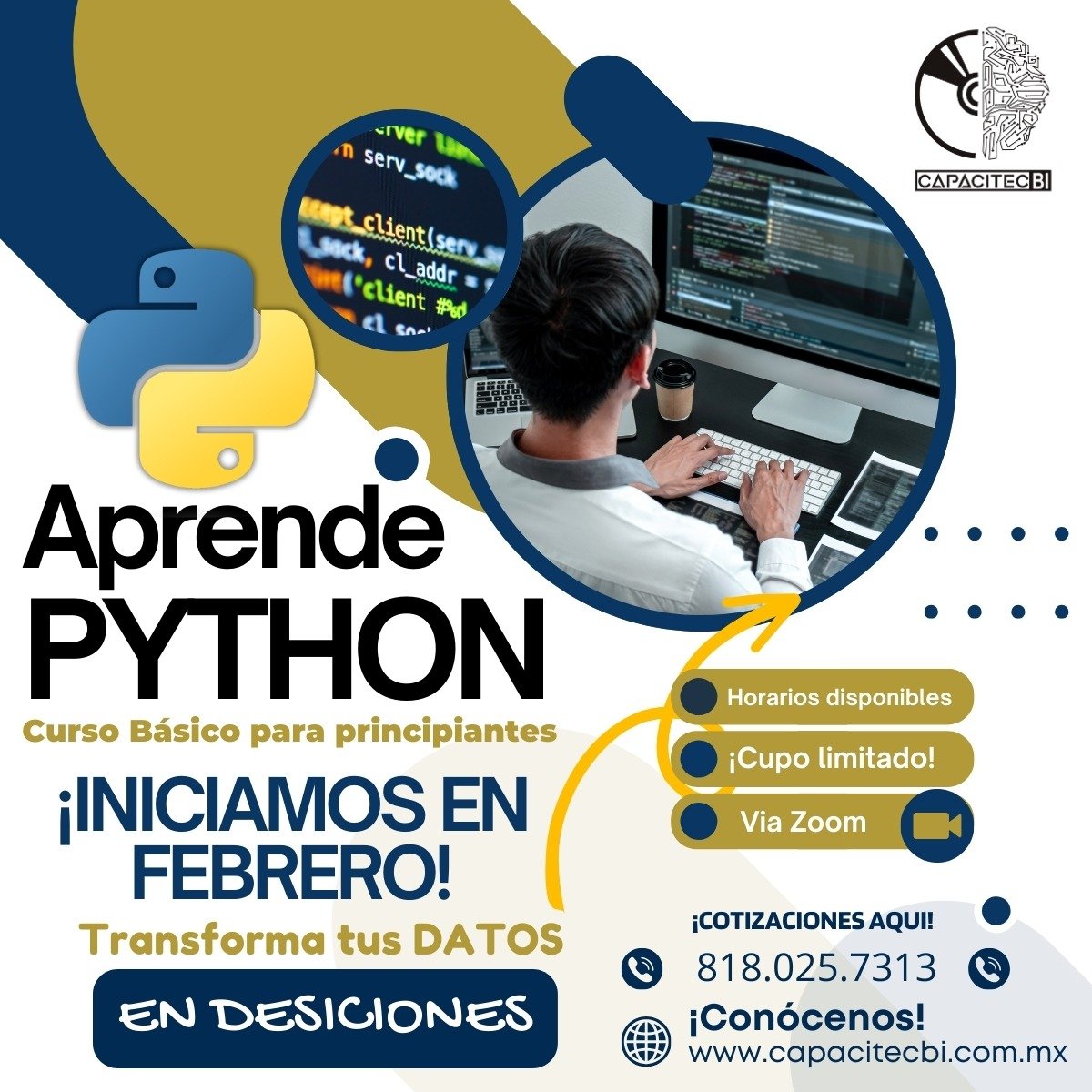 Estudiantes en curso de marketing digital